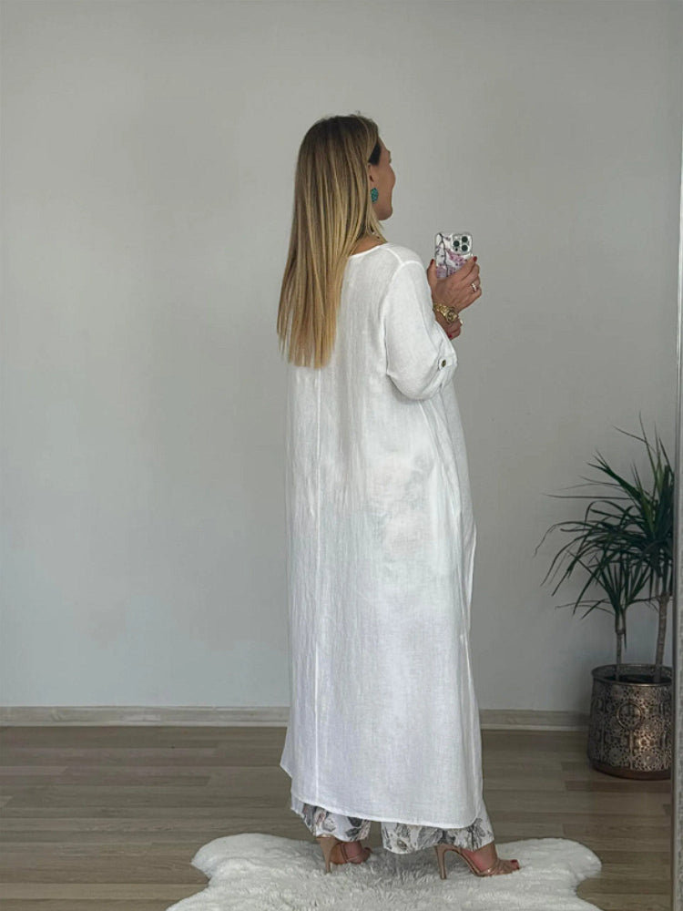 Penelope | Long Sleeve Top & Printed Pants Set