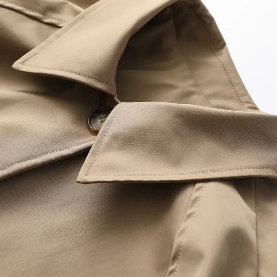 Adeline | Check-Lined Trench Coat