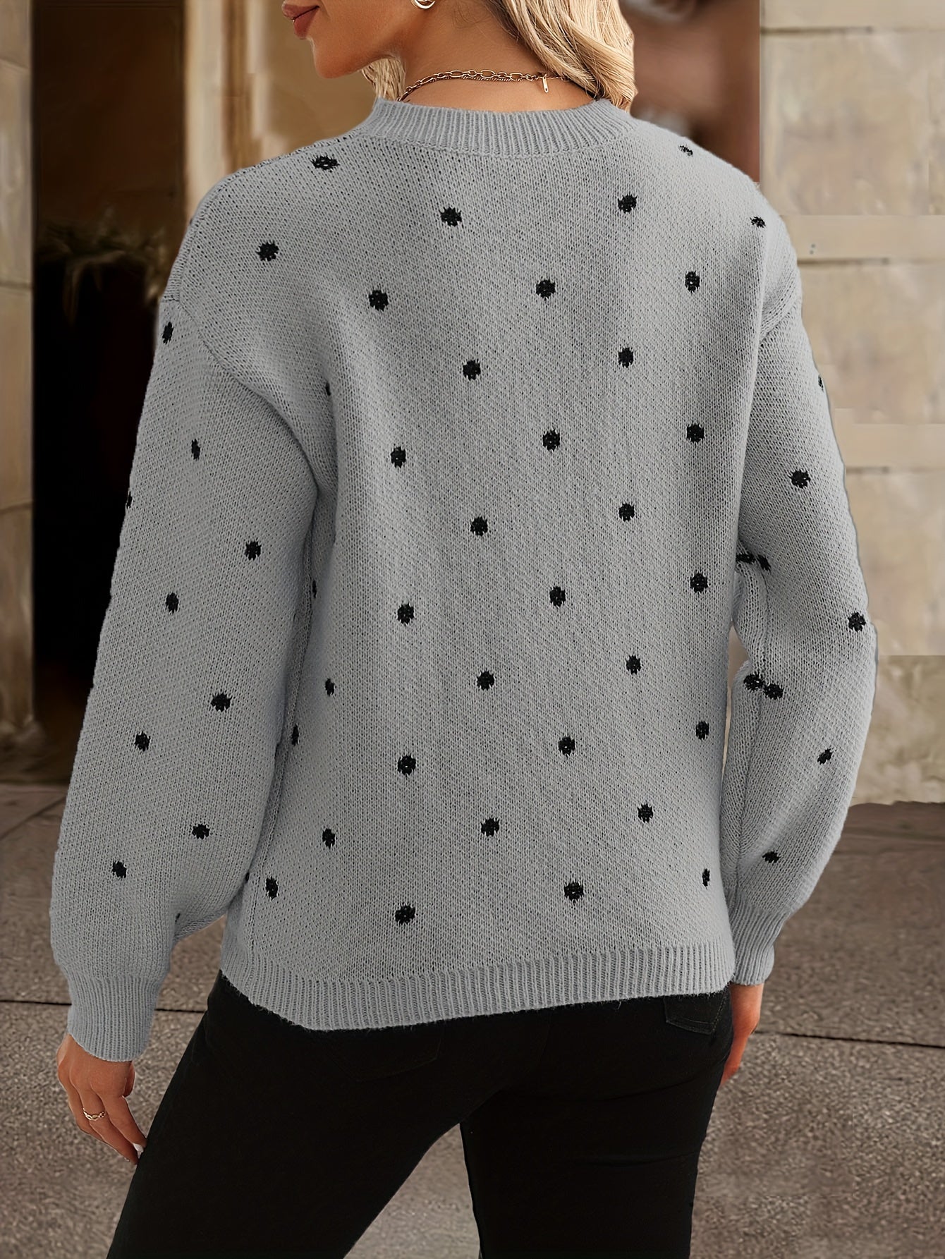 Amelia | Polka Dot Knit Jumper
