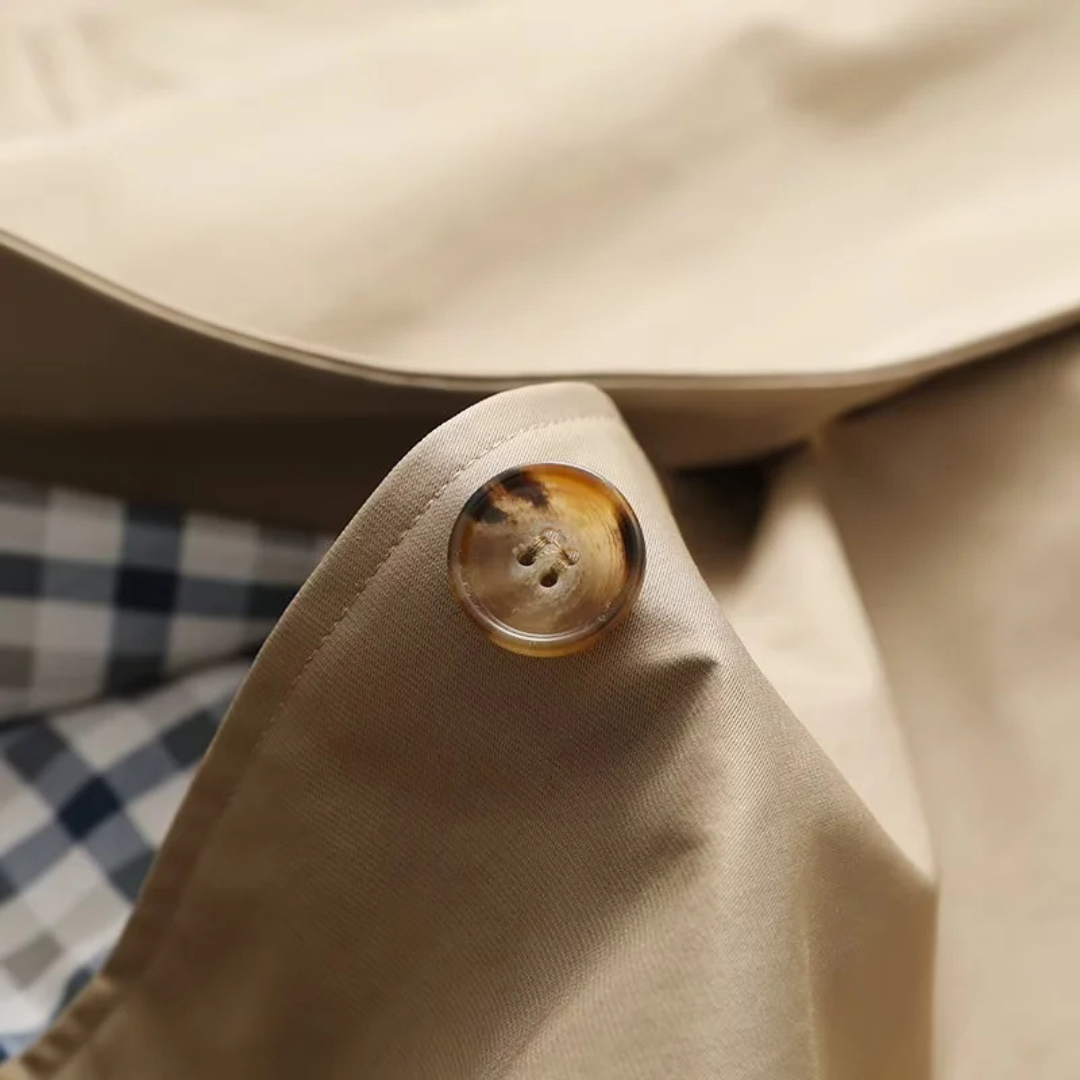 Adeline | Check-Lined Trench Coat