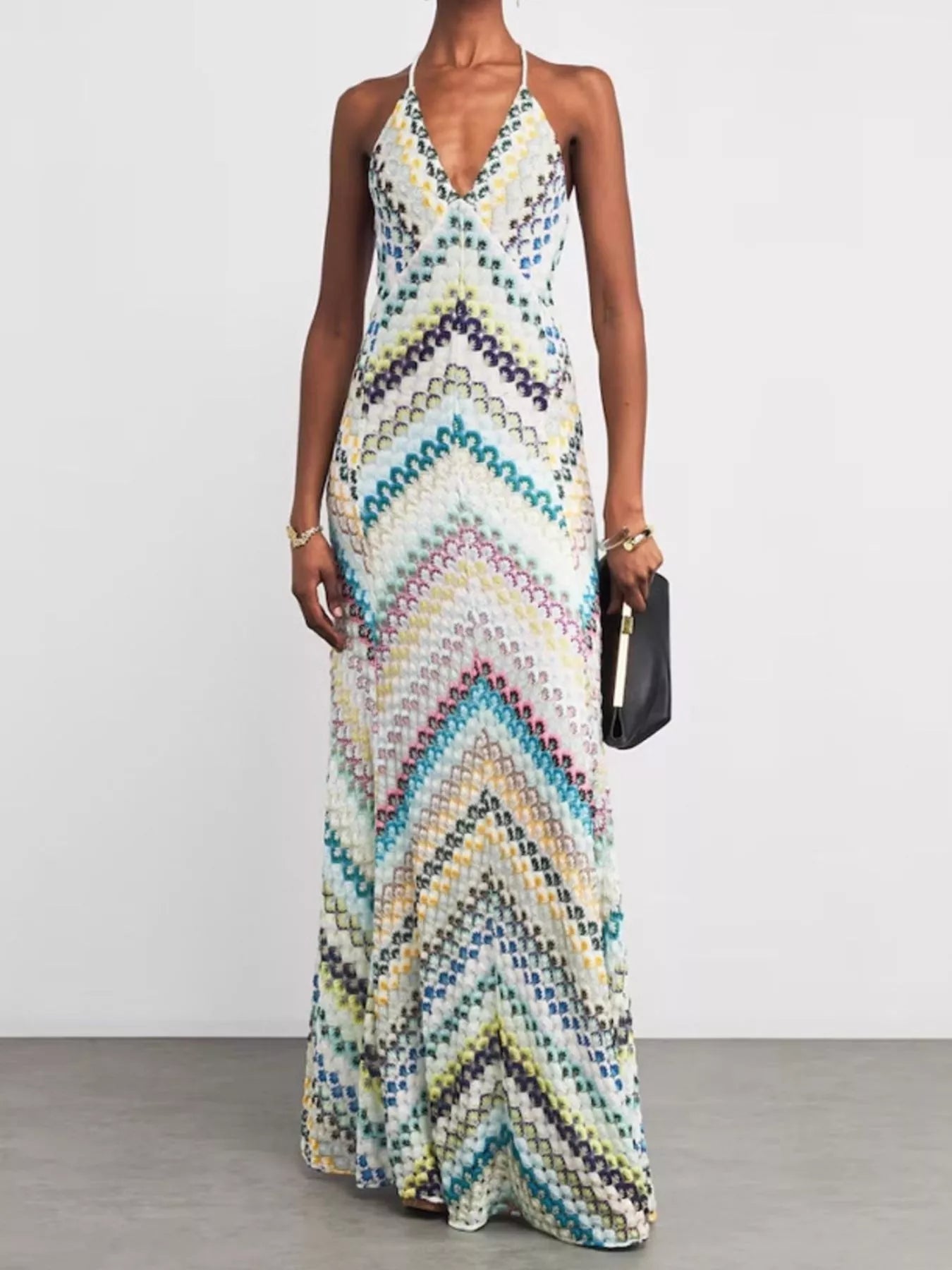Selene | Backless Strappy Maxi Dress