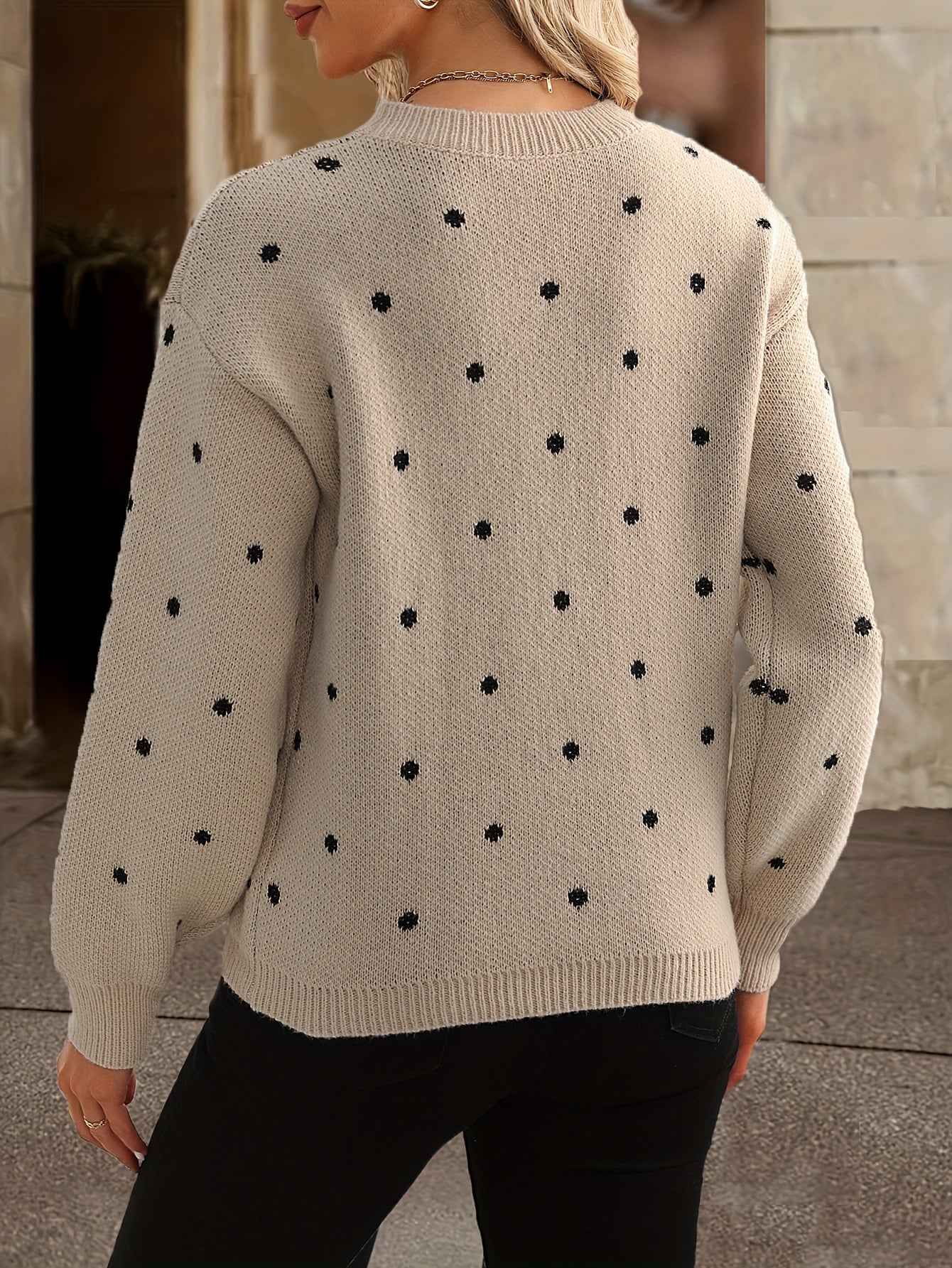 Amelia | Polka Dot Knit Jumper