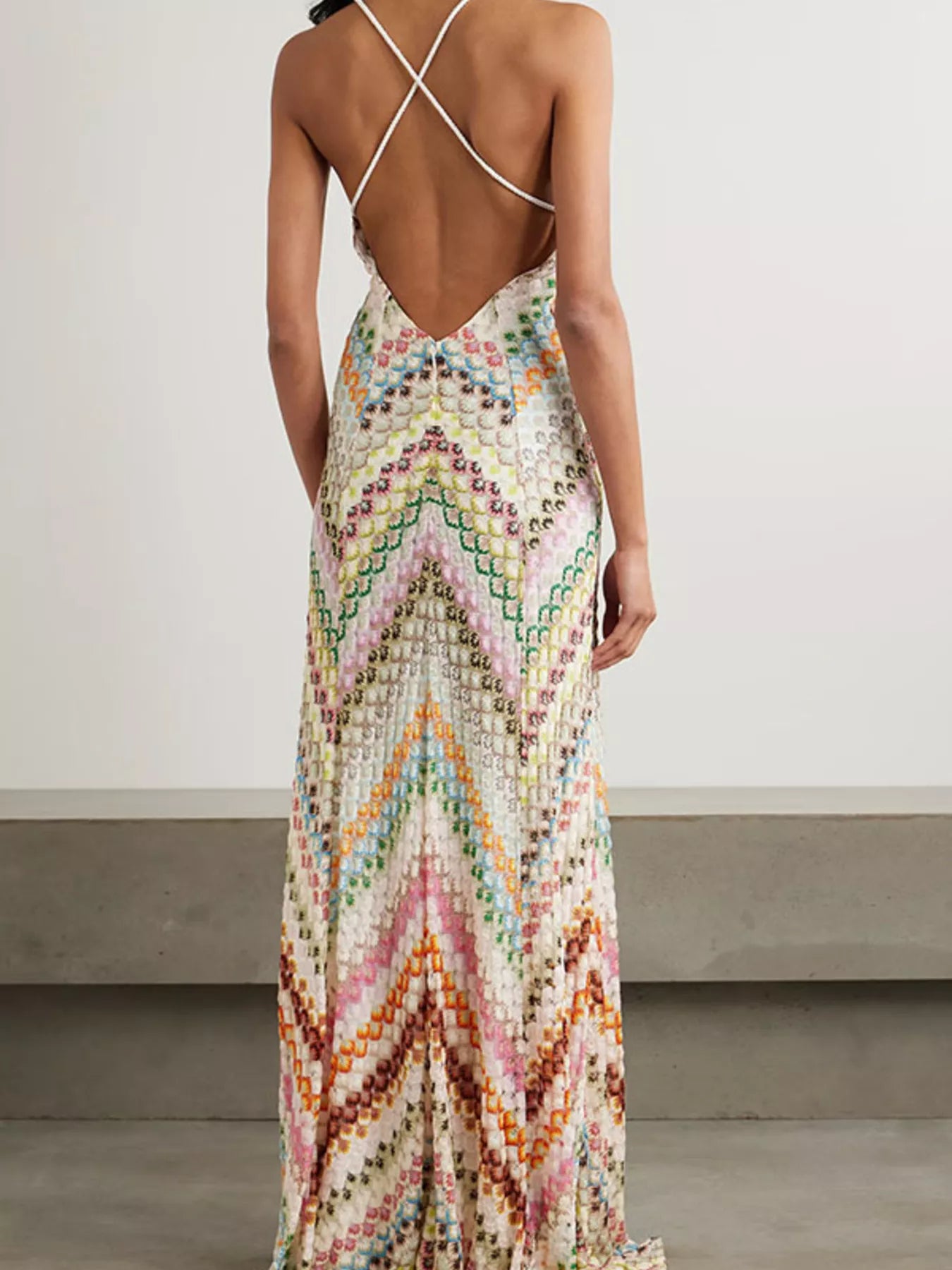 Selene | Backless Strappy Maxi Dress