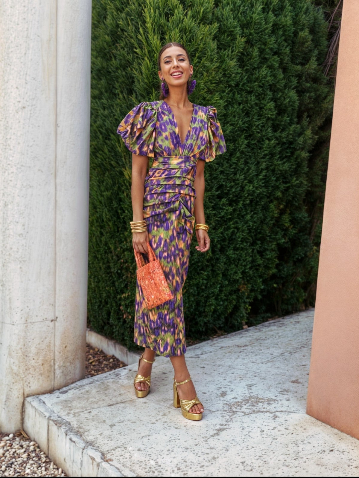 Seraphina | Flowing V Neck Maxi Dress