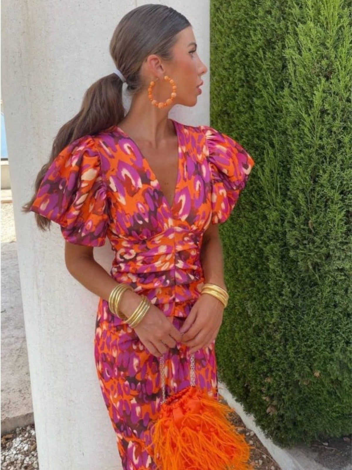 Seraphina | Flowing V Neck Maxi Dress