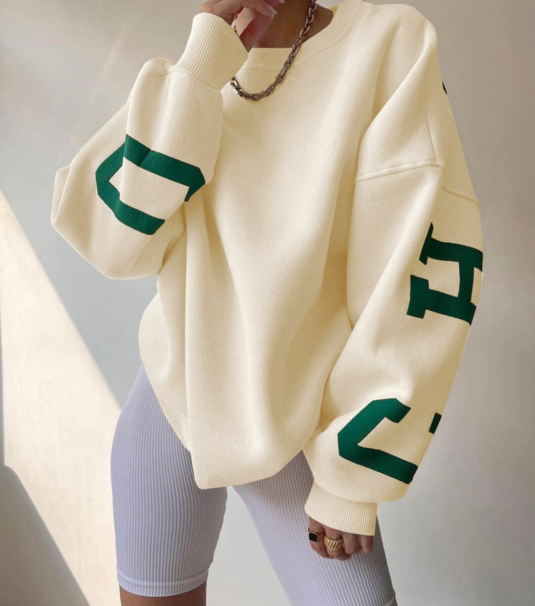 Harper | Oversized Graphic Crewneck Jumper