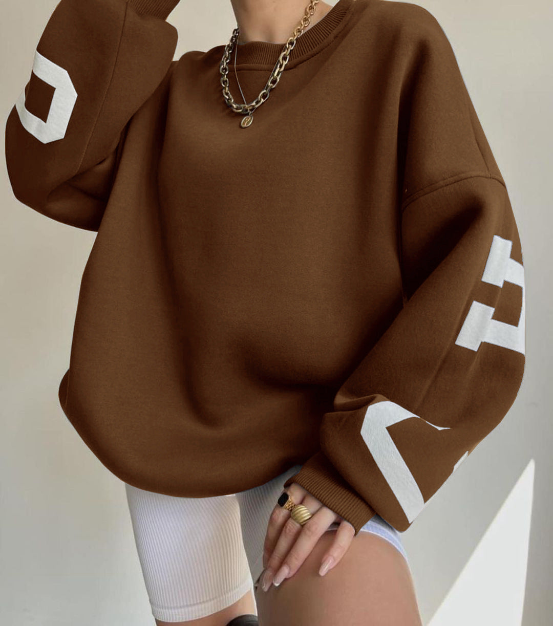 Harper | Oversized Graphic Crewneck Jumper