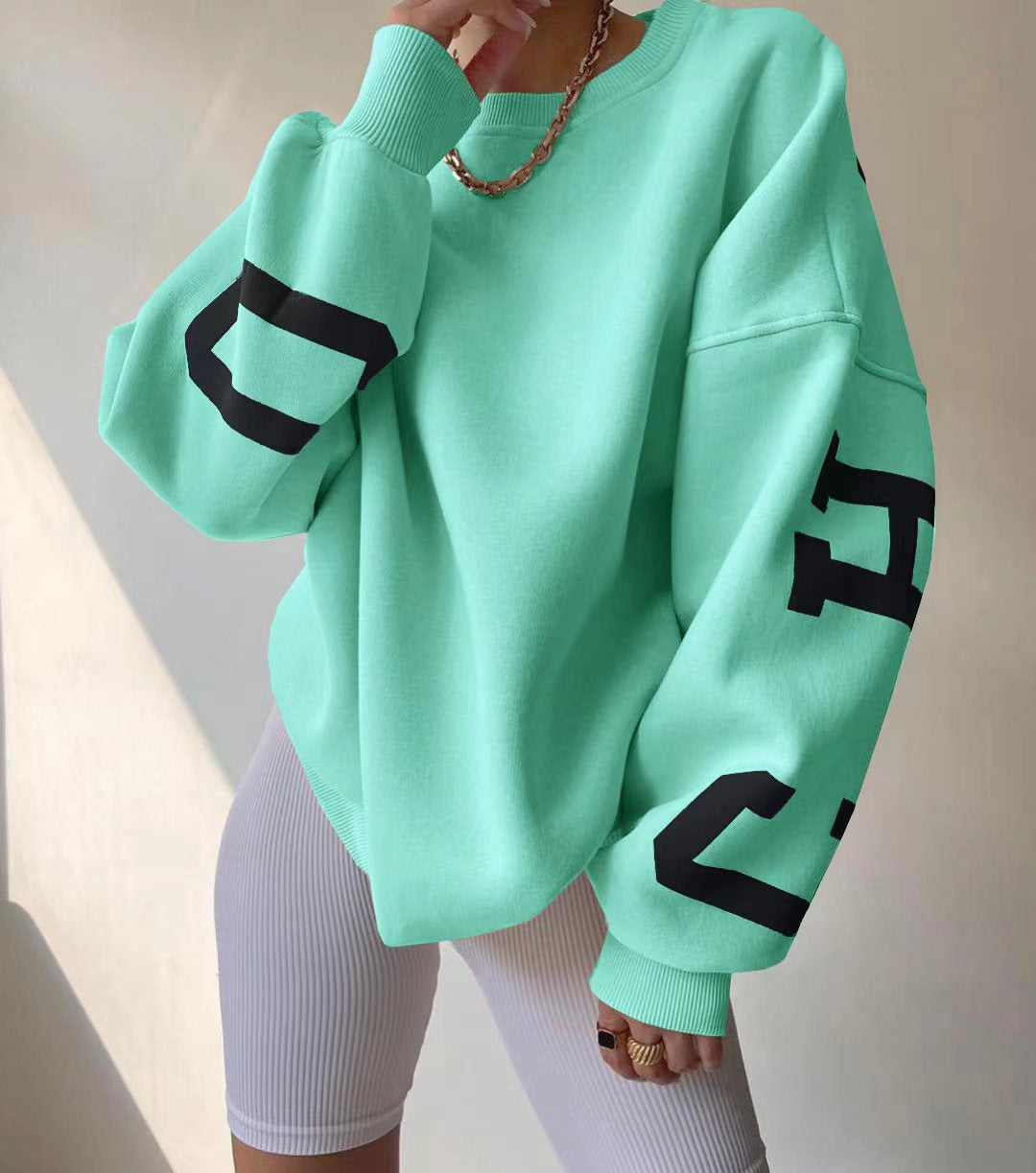 Harper | Oversized Graphic Crewneck Jumper