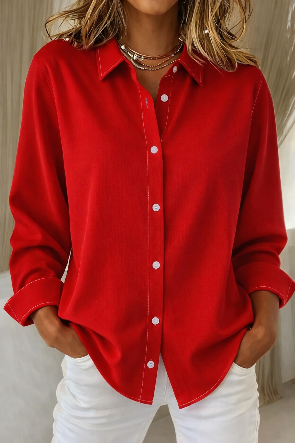 Clara | Relaxed Button Down Shirt