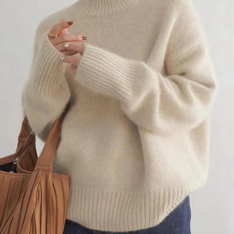 Eleanor | Oversized Turtleneck Knit Jumper
