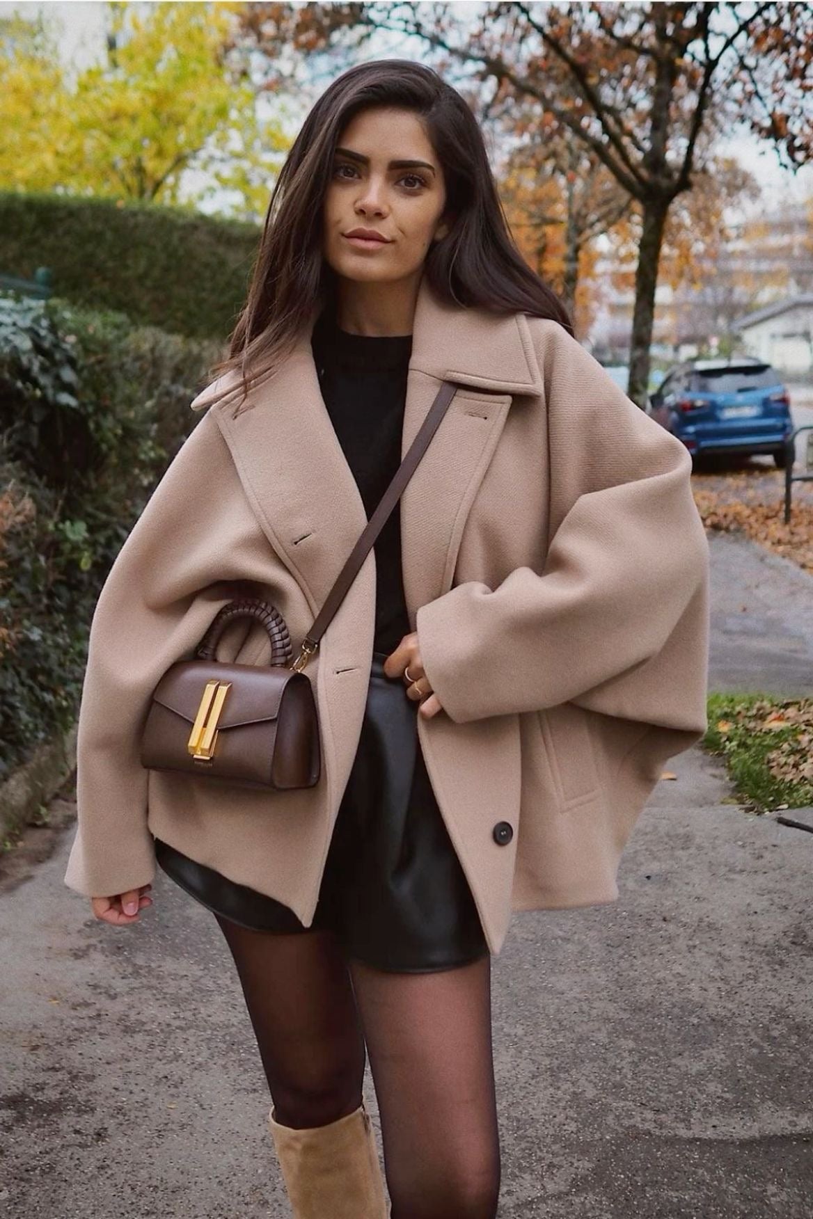 Millie | Wool Blend Jacket Oversized Double Breasted