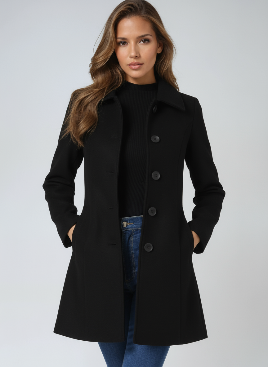Eleanor | Tailored Wool Blend Coat