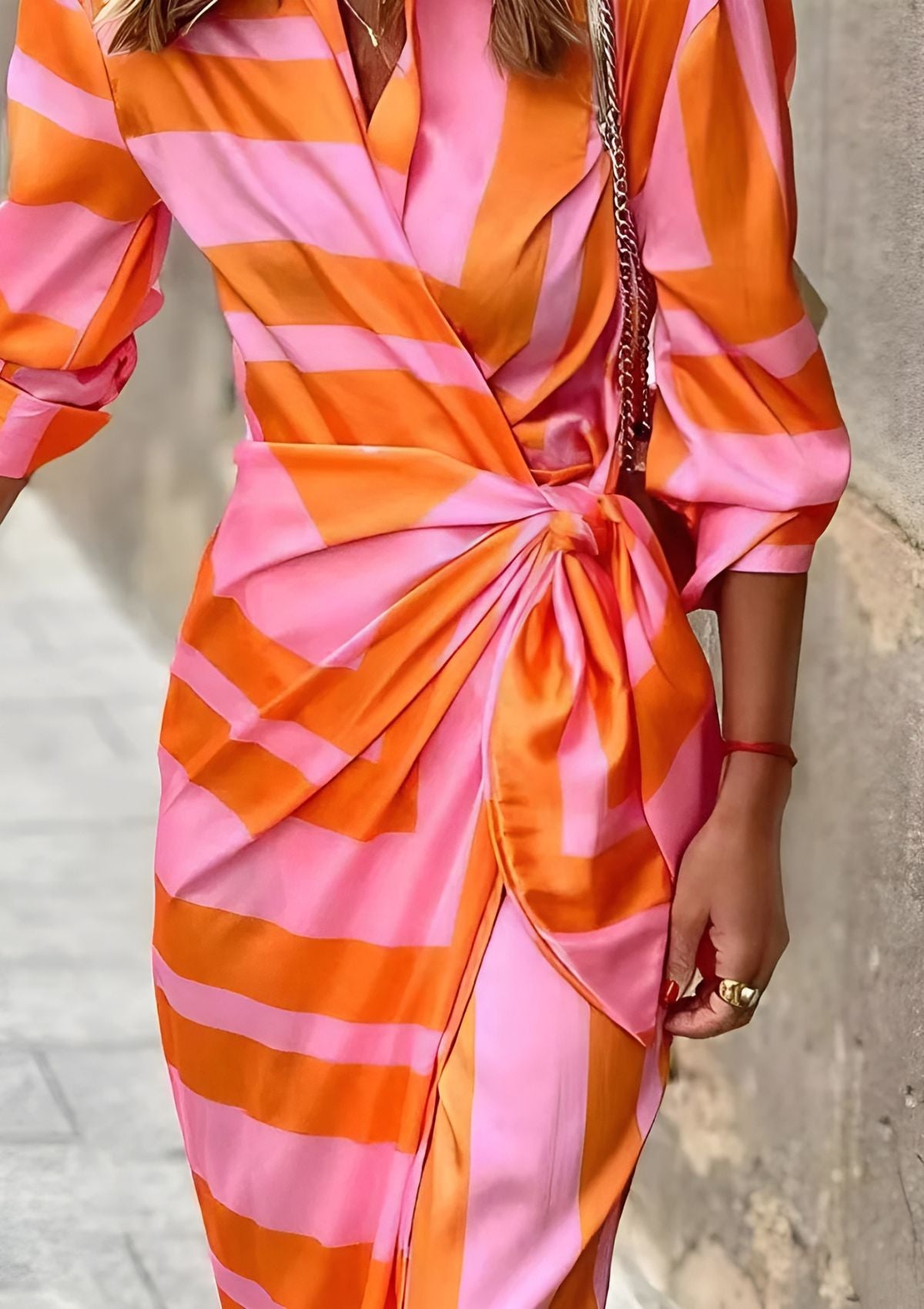 Valentina | Elegant Wrap Shirt Dress