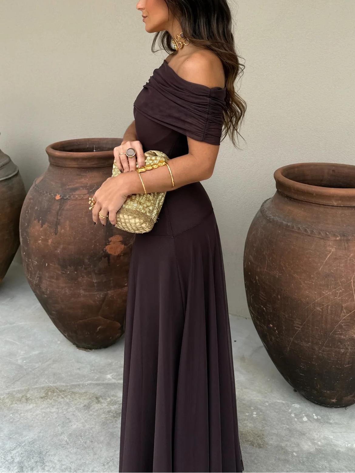 Juliet | Mesh Overlay Formal Maxi Dress