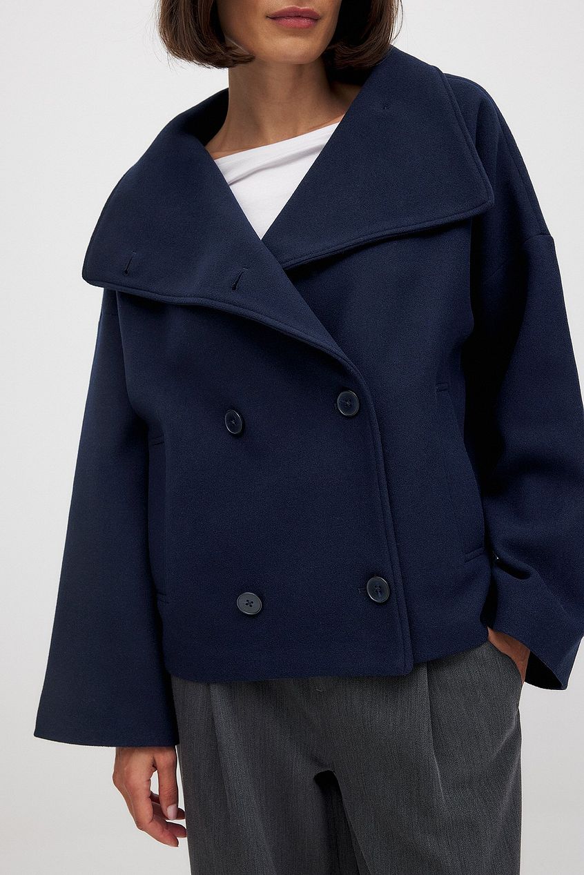 Amelia | Double Breasted Wool Blend Jacket