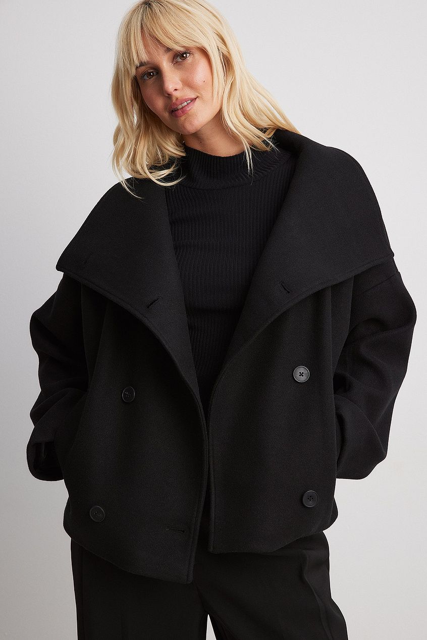 Amelia | Double Breasted Wool Blend Jacket