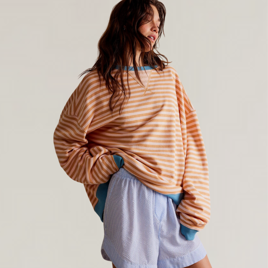 Lucy | Oversized Striped Knit Jumper