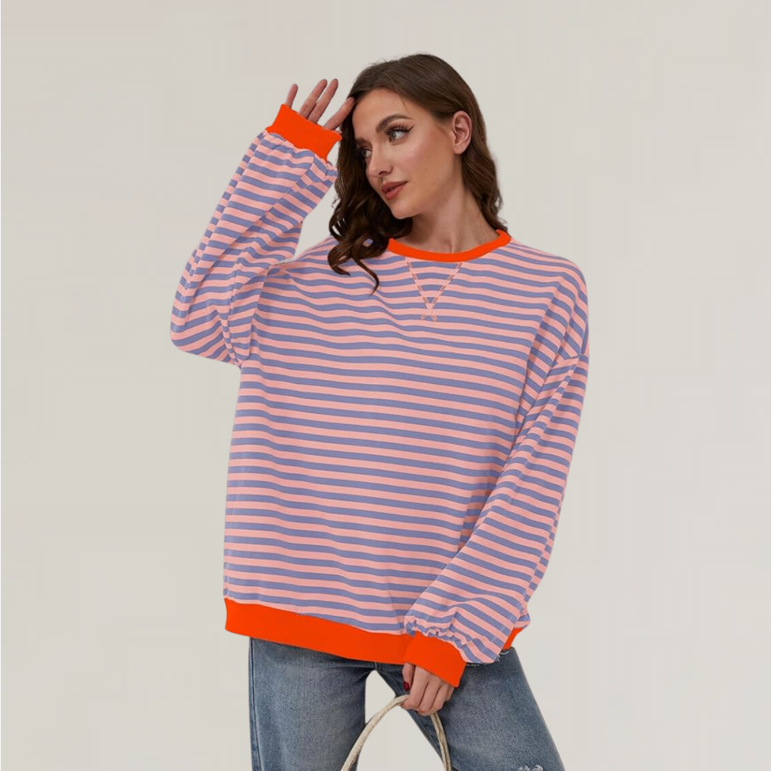 Lucy | Oversized Striped Knit Jumper