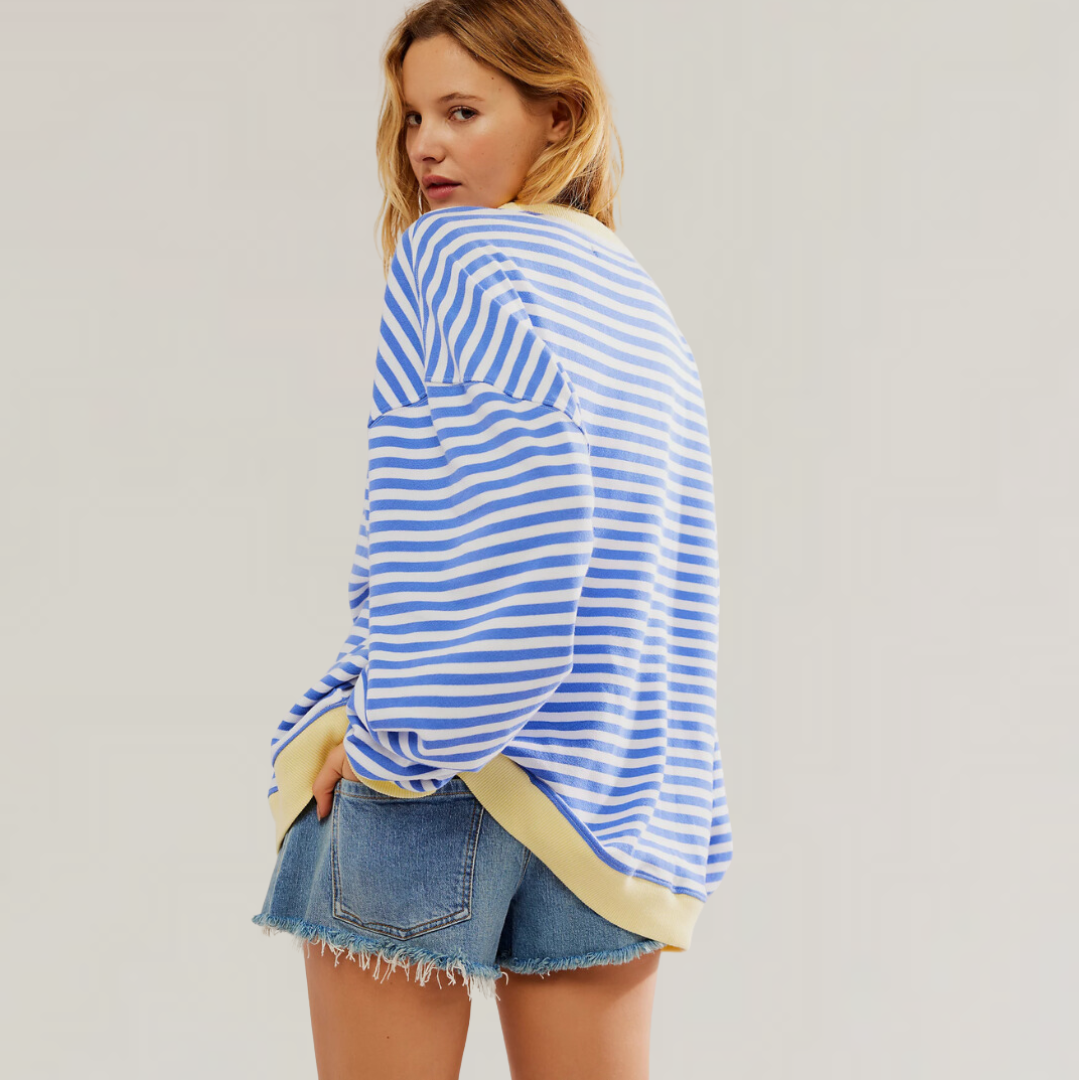 Lucy | Oversized Striped Knit Jumper