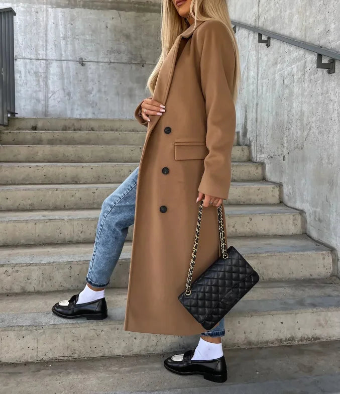 Charlotte | Double Breasted Long Winter Coat