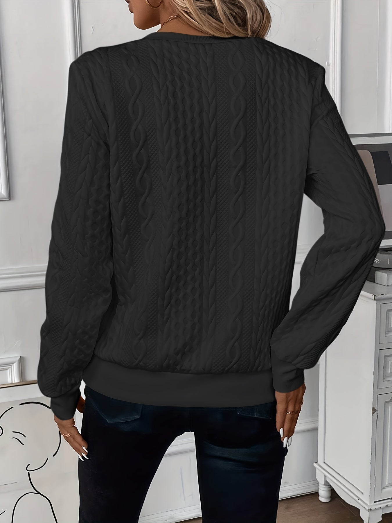 Abigail | Cable Knit Half Zip Jumper