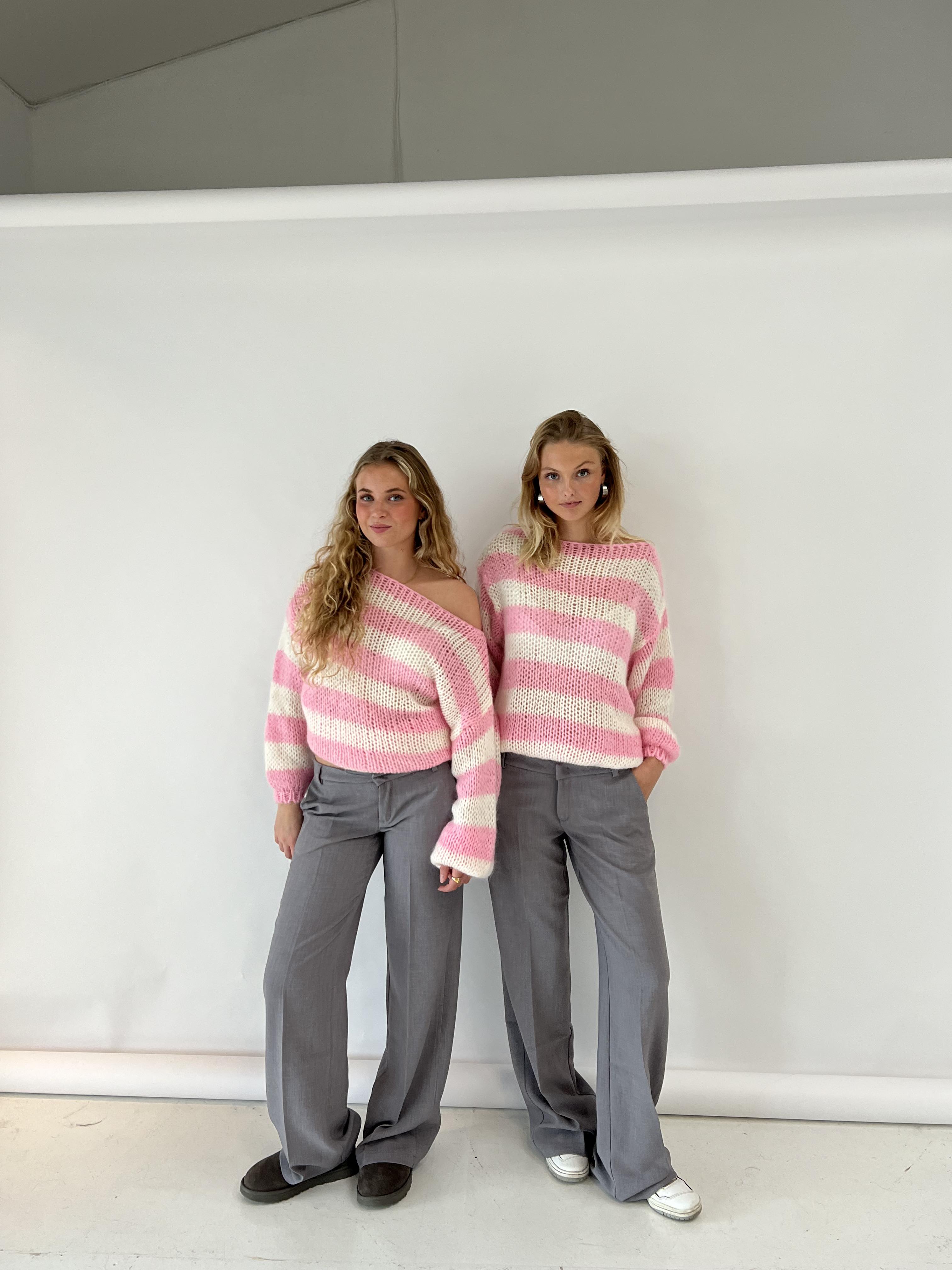 Sadie | Oversized Striped Knit Jumper