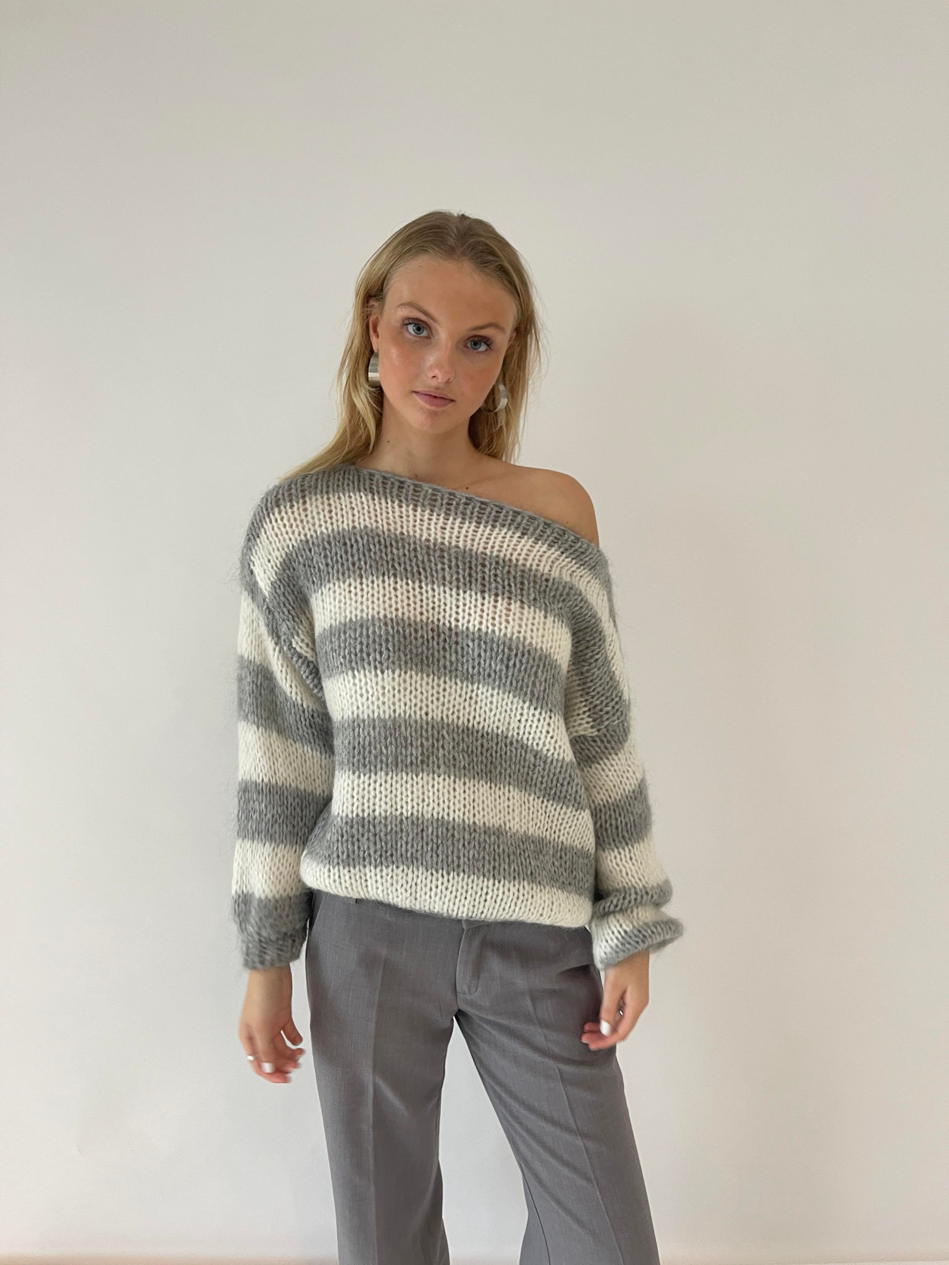 Sadie | Oversized Striped Knit Jumper
