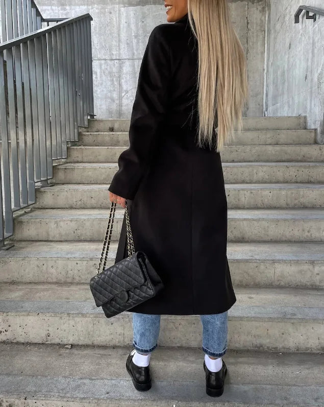 Evelyn | Long Double Breasted Coat