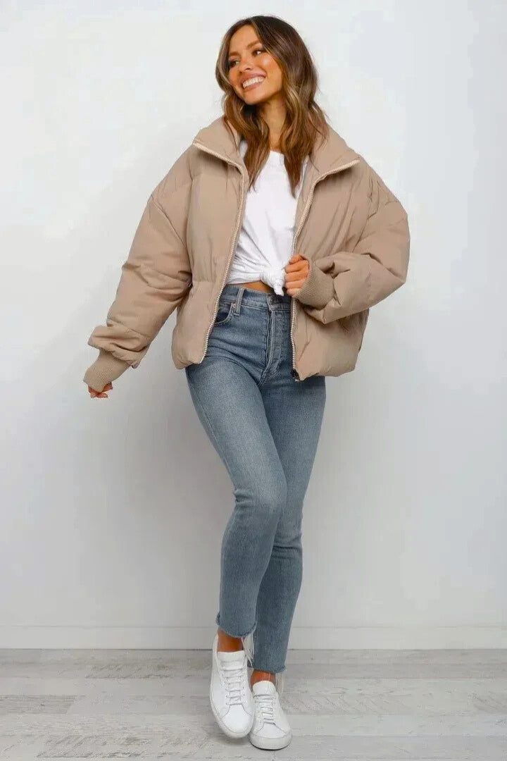 Camille | Quilted Cropped Puffer Jacket