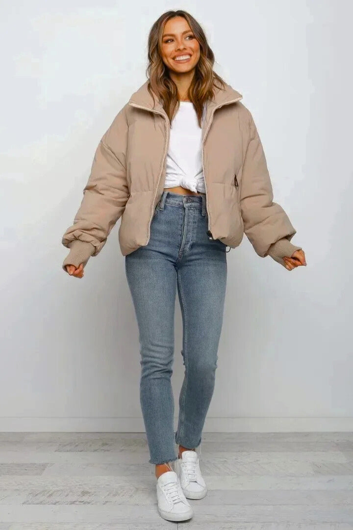 Camille | Quilted Cropped Puffer Jacket