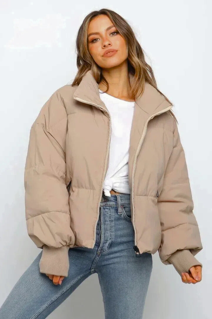 Camille | Quilted Cropped Puffer Jacket