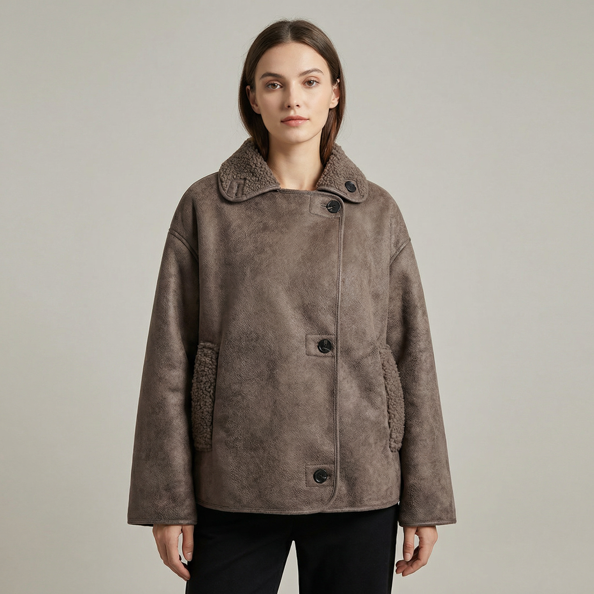 Delphine | Double Collar Quilted Coat