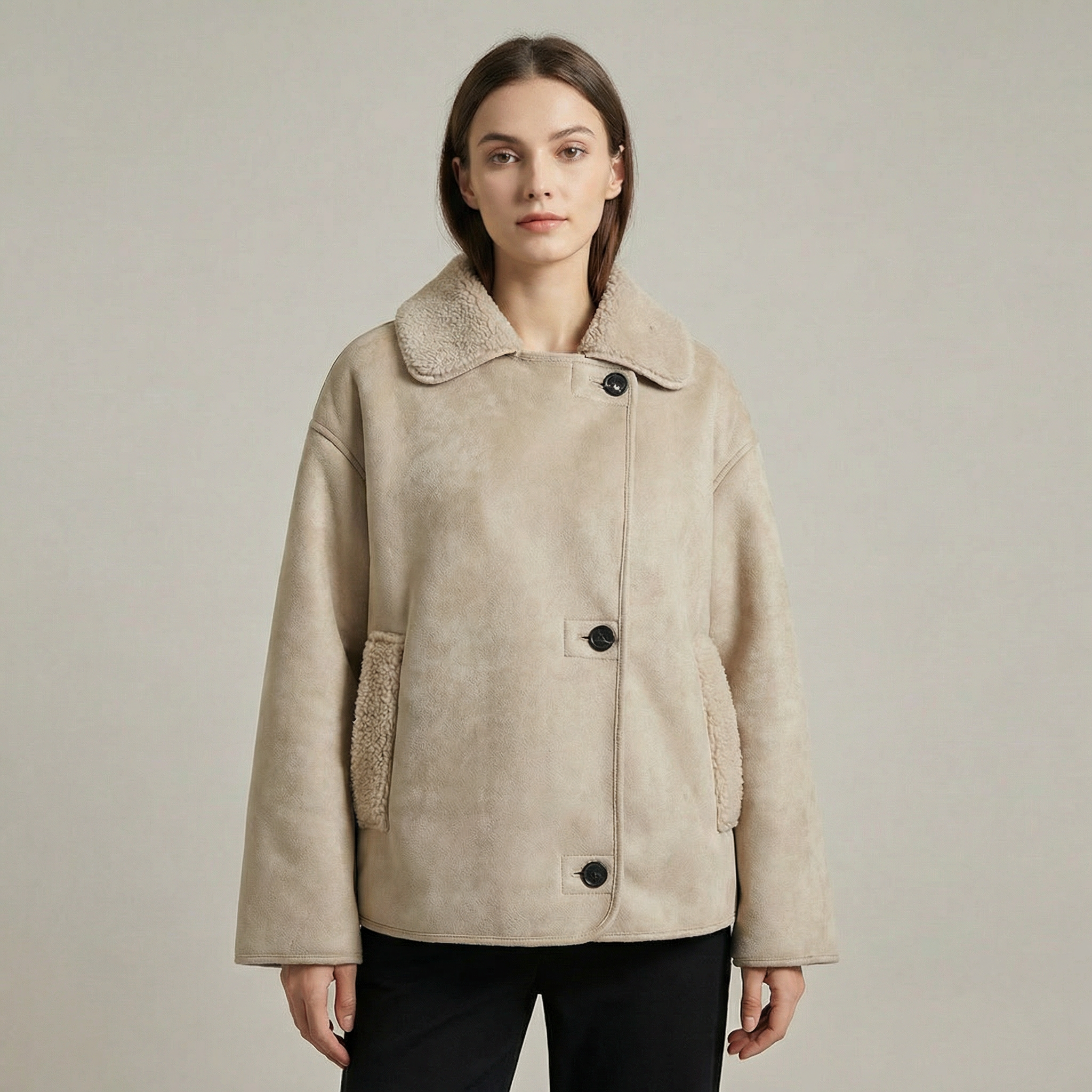 Delphine | Double Collar Quilted Coat