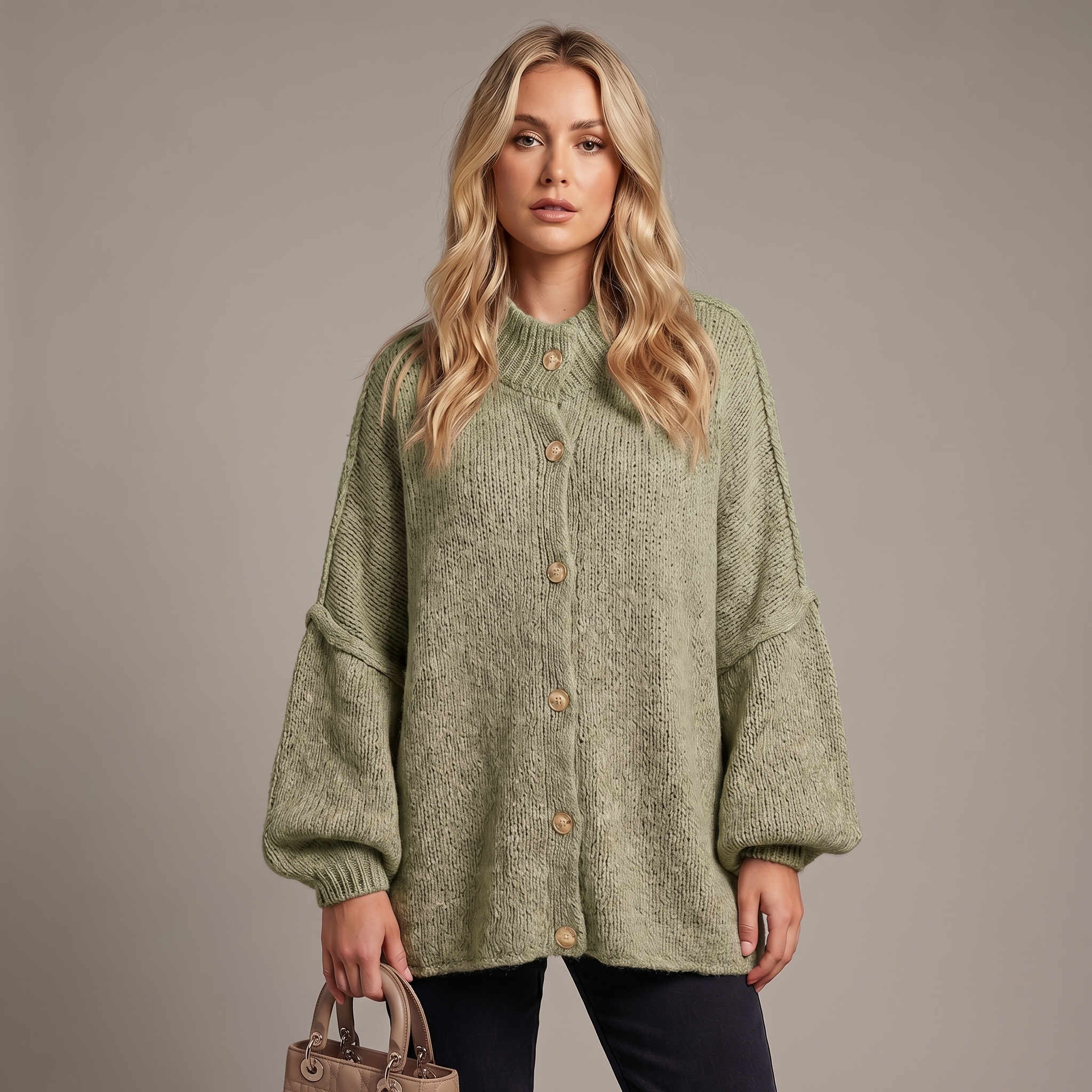 Aurora | Oversized Chunky Knit Cardigan