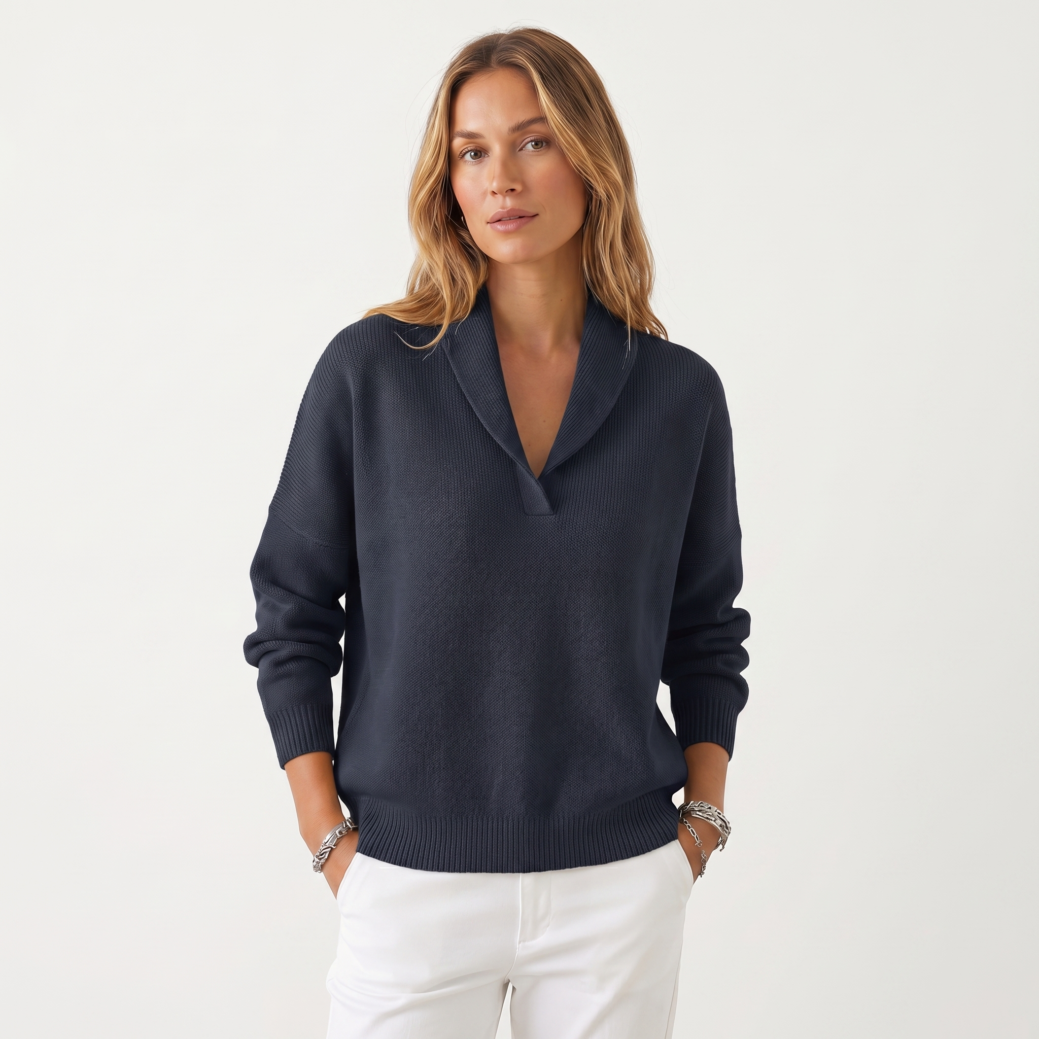 Amelia | Soft V Neck Knit Jumper