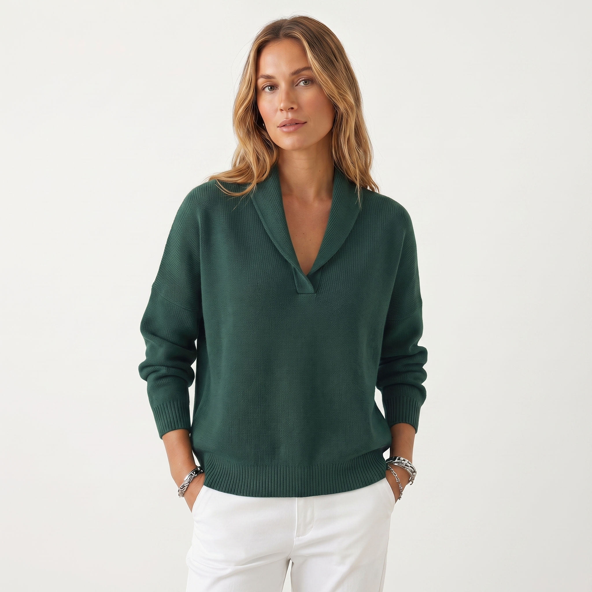 Amelia | Soft V Neck Knit Jumper