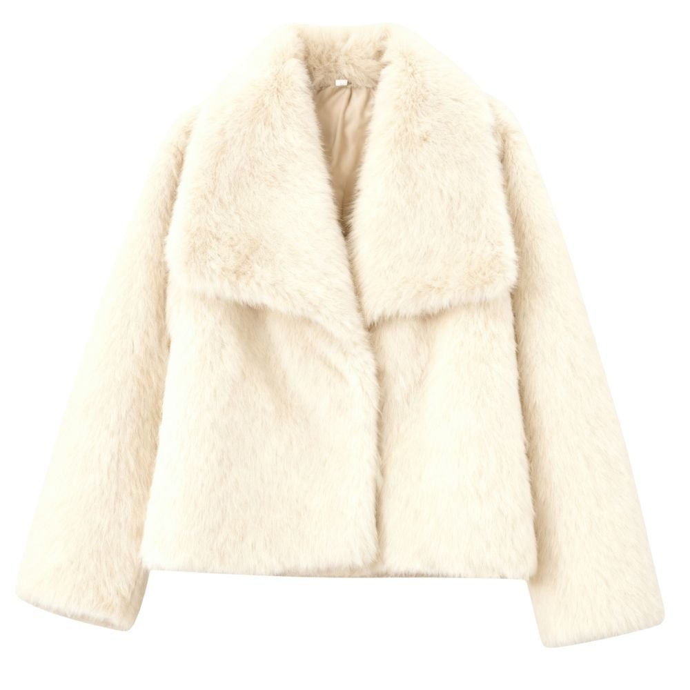 Collete | Shawl Collar Fur Jacket