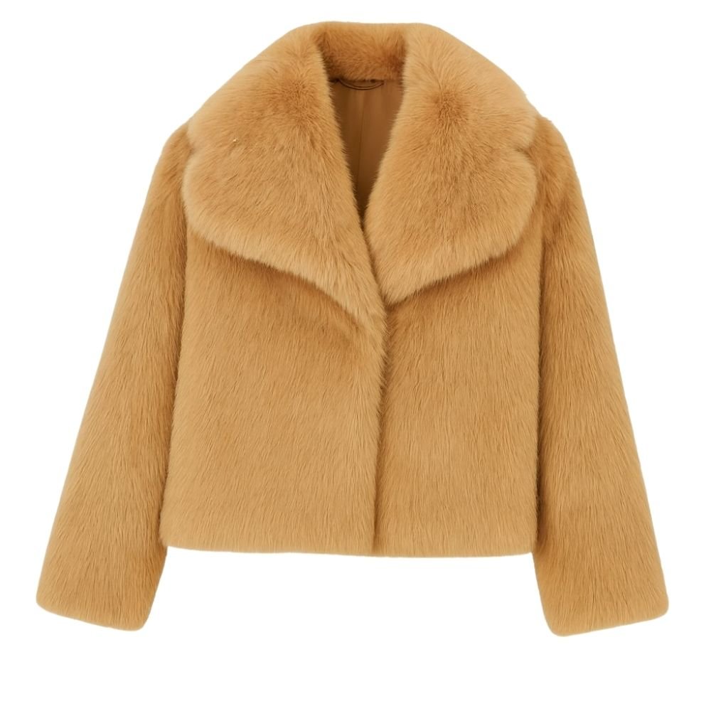 Collete | Shawl Collar Fur Jacket