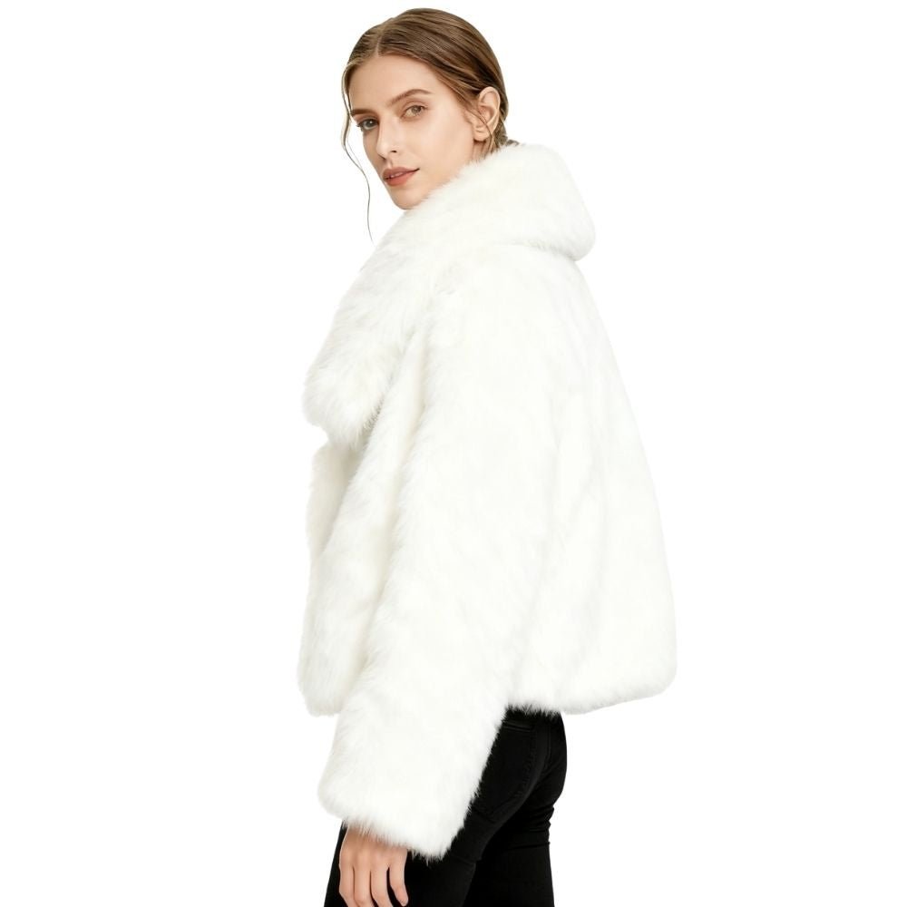 Collete | Shawl Collar Fur Jacket