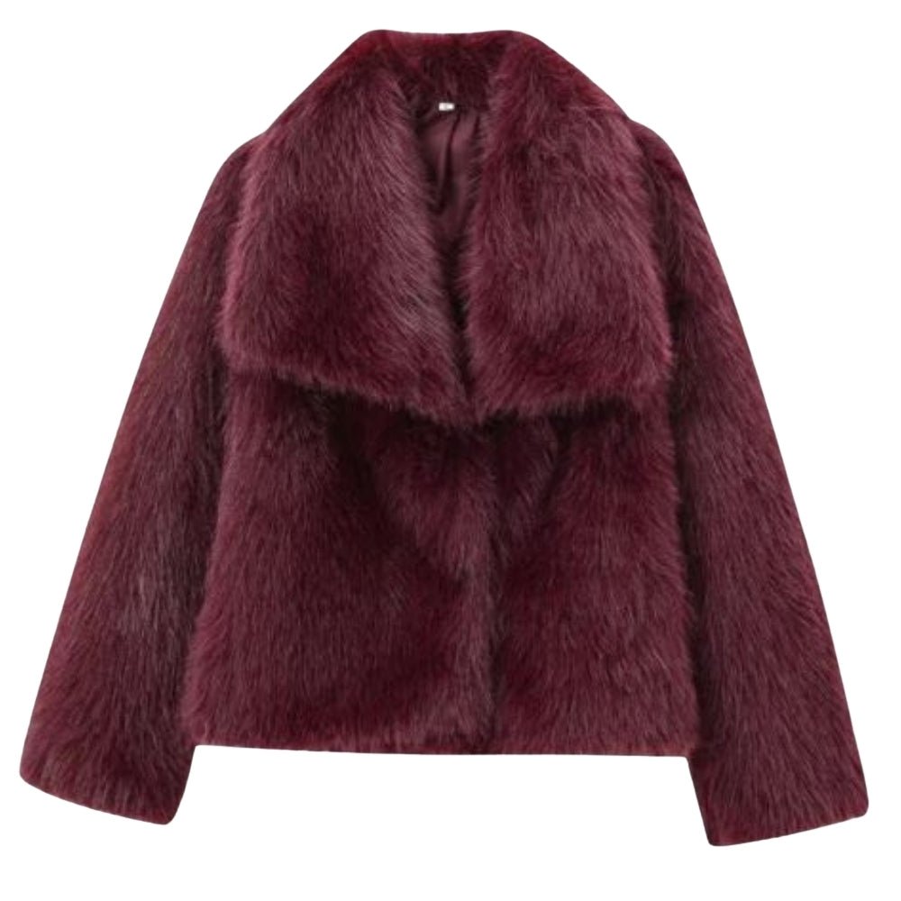 Collete | Shawl Collar Fur Jacket