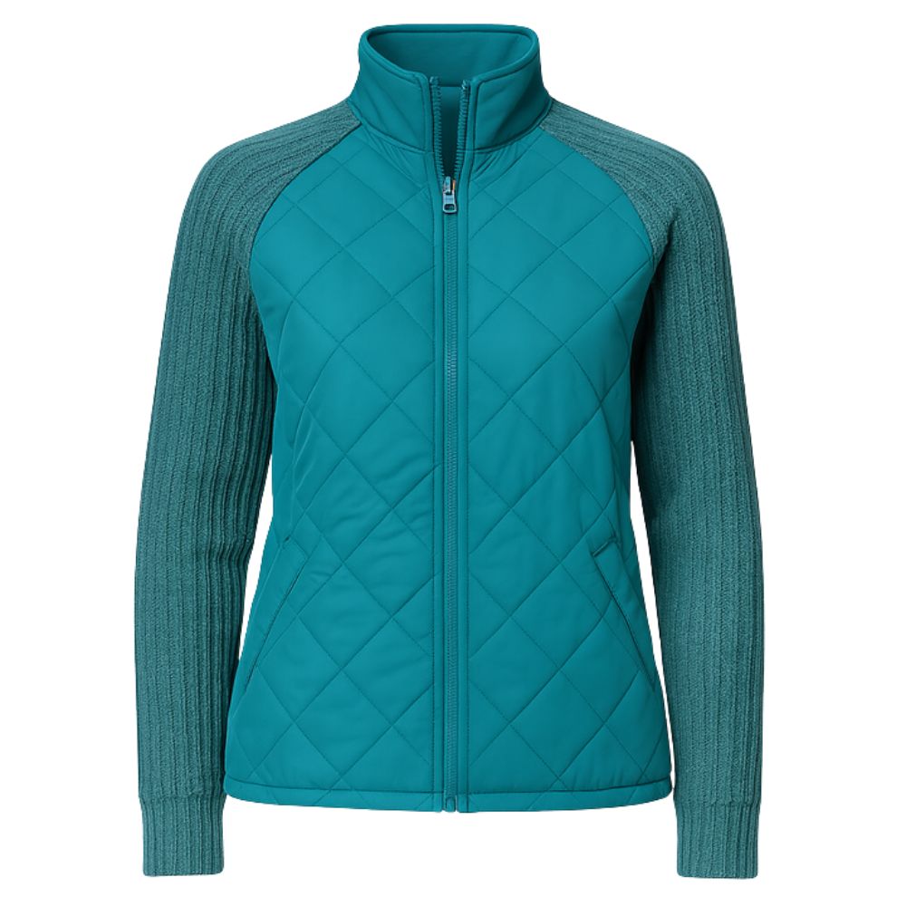 Mika | Quilted Knit-Sleeve Jacket