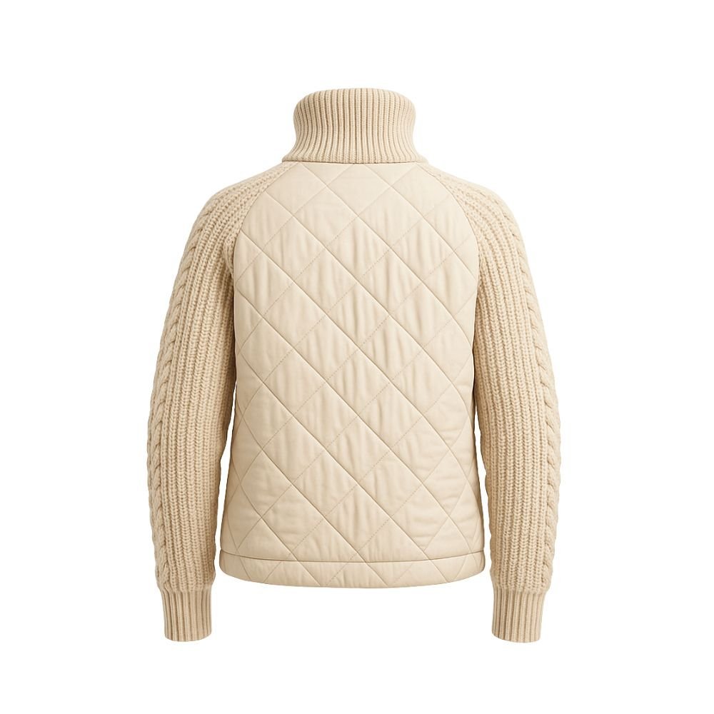 Mika | Quilted Knit-Sleeve Jacket