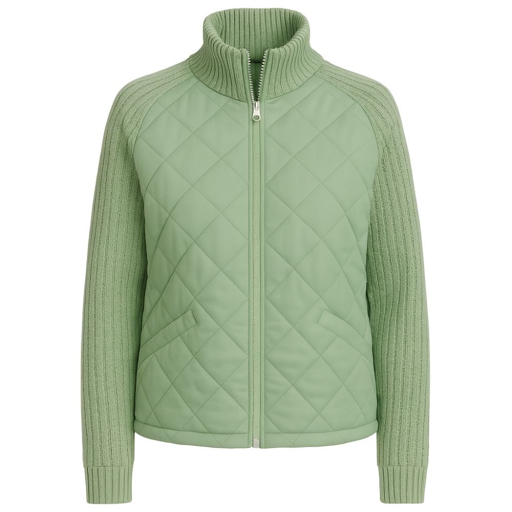Mika | Quilted Knit-Sleeve Jacket