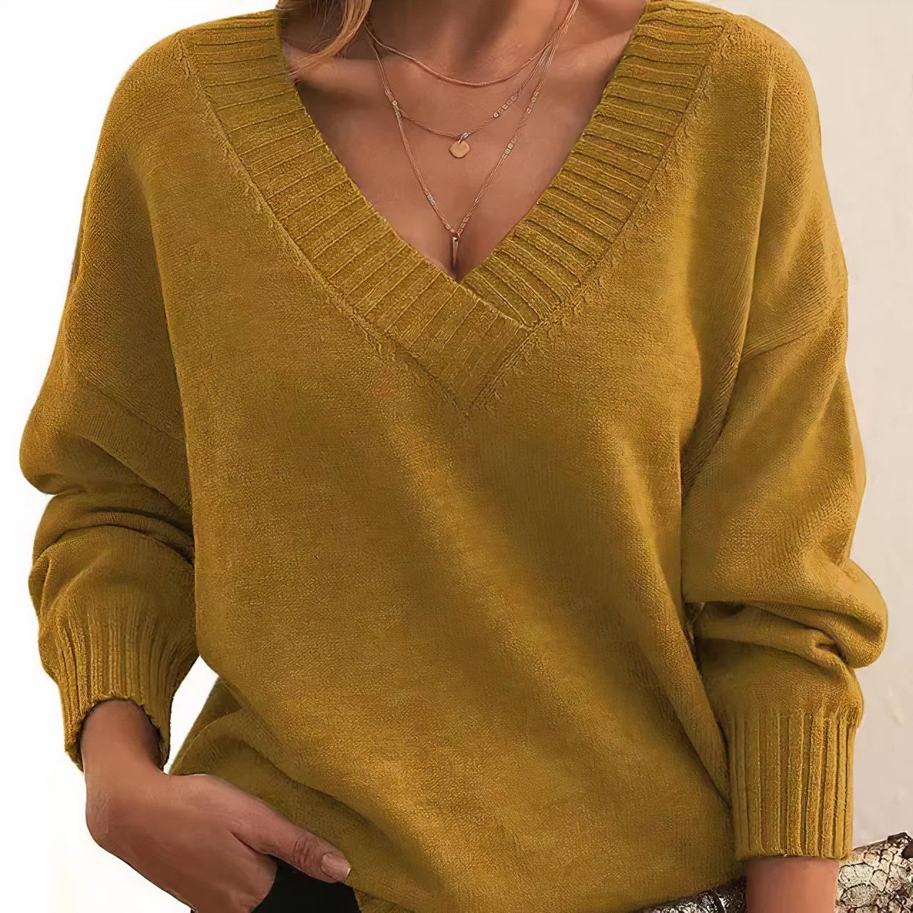 Charlotte | Cashmere Blend V Neck Jumper