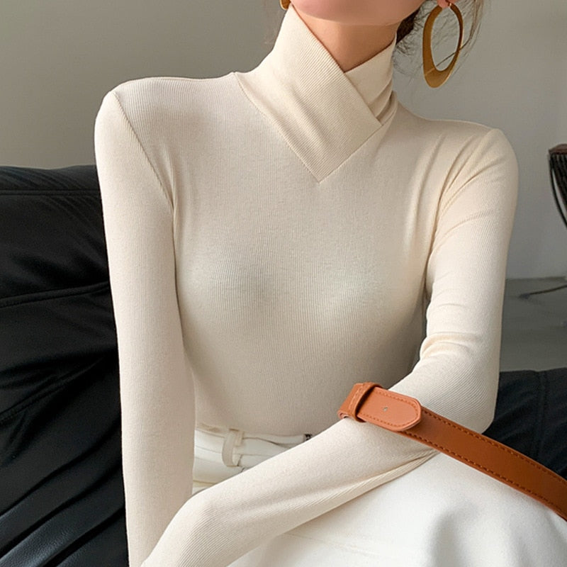 Eleanor | Long Sleeve Turtleneck Knit Jumper