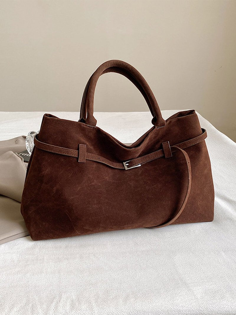 Charlotte | Vegan Suede Everyday Tote Bag