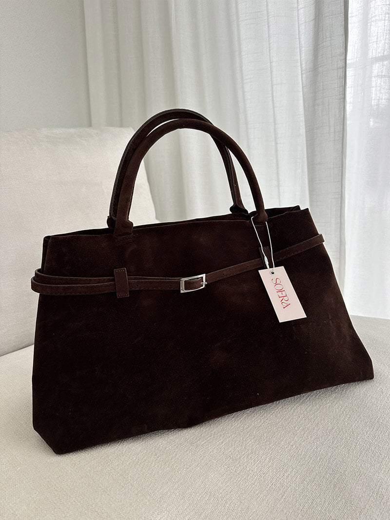 Charlotte | Vegan Suede Everyday Tote Bag