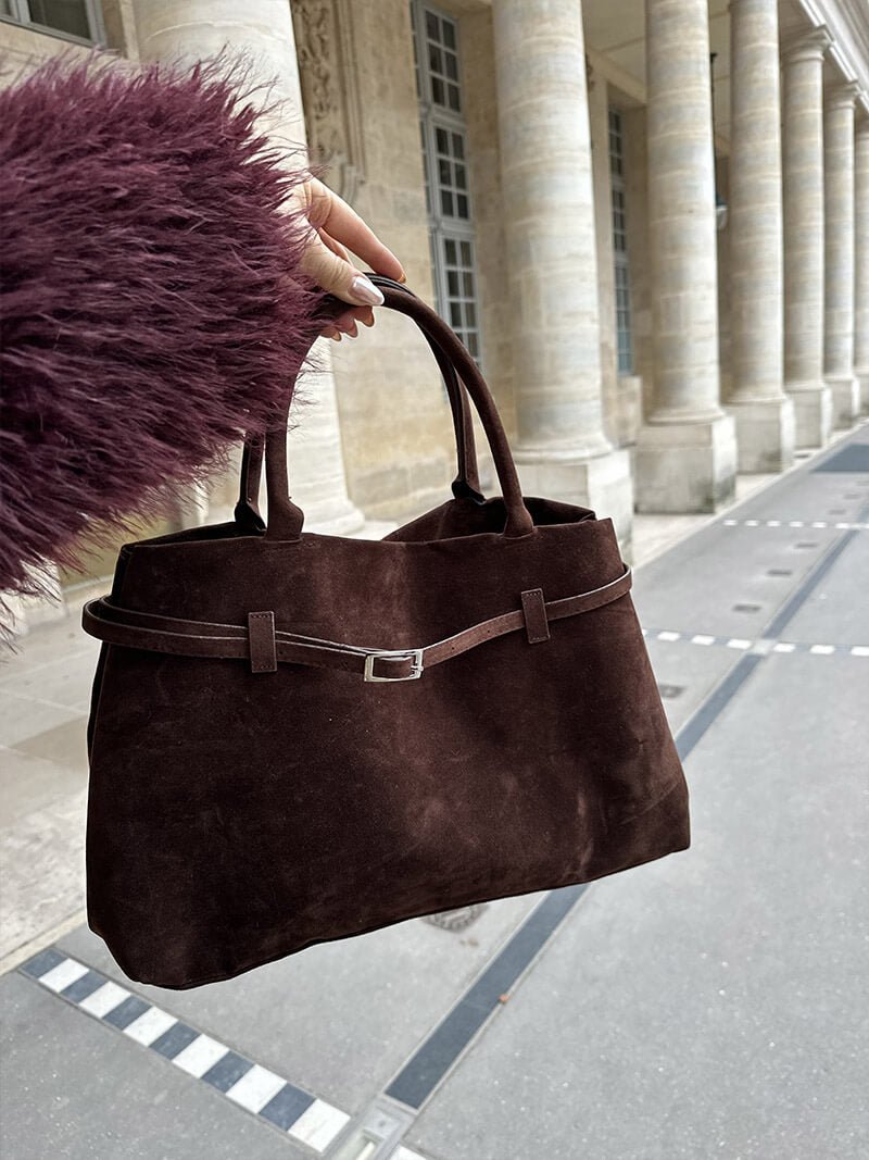 Charlotte | Vegan Suede Everyday Tote Bag