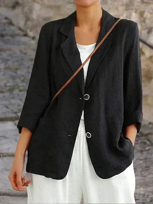 Victoria | Lightweight Linen Blend Blazer