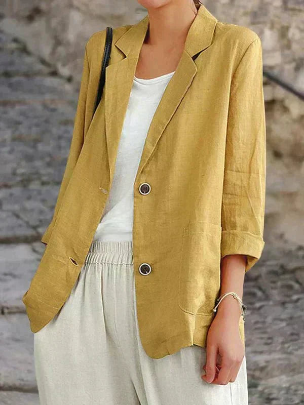 Victoria | Lightweight Linen Blend Blazer